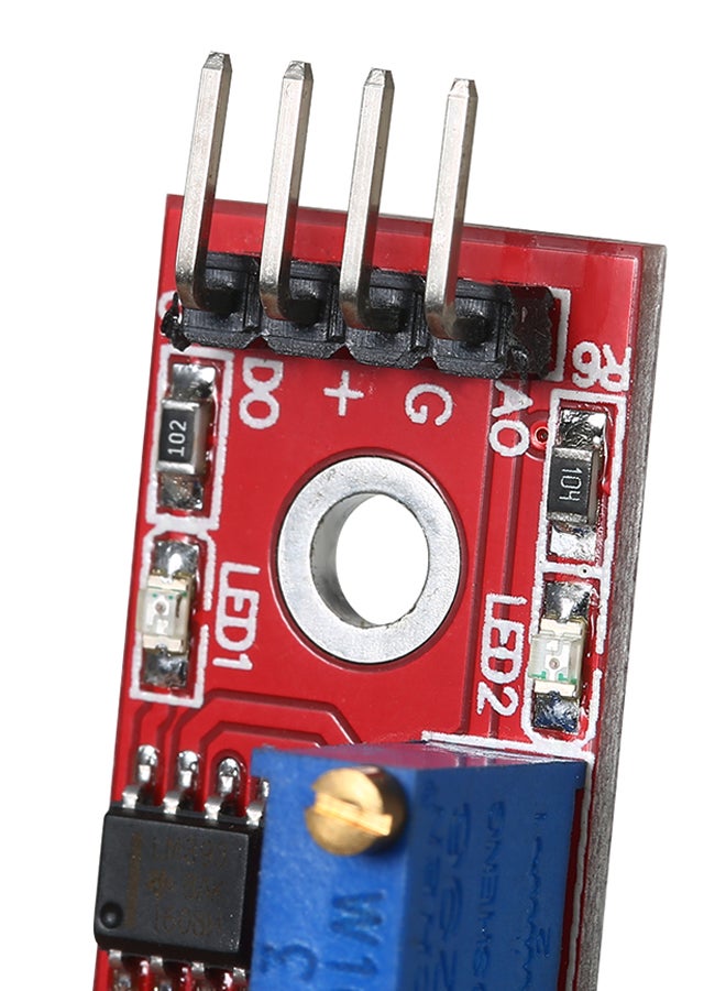3-Piece Mini High Sensitivity Microphone Sound Sensor Module Red