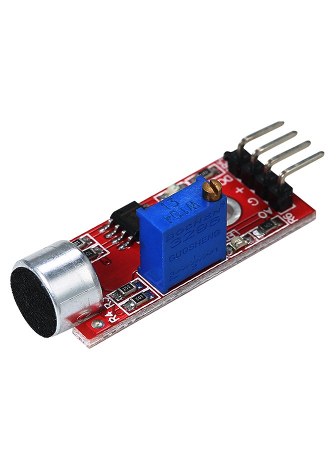 Generic 3-Piece Mini High Sensitivity Microphone Sound Sensor Module Red  - Image 2