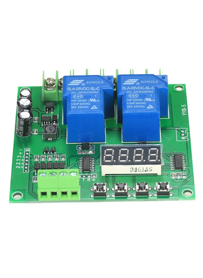 2-Channel Motor Driver Shield Board 30A LED Relay Module Multicolour 0.103kg  - Image 1