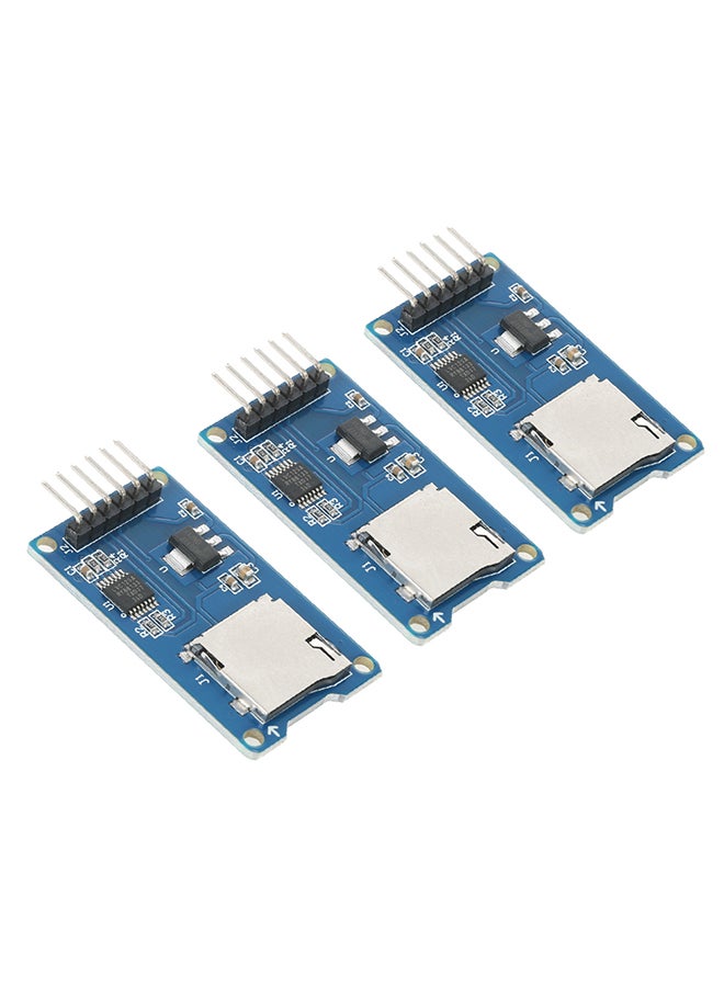 3-Piece Micro SD SDHC Shield TF Card Memory Module Multicolour 0.016kg  - Image 5