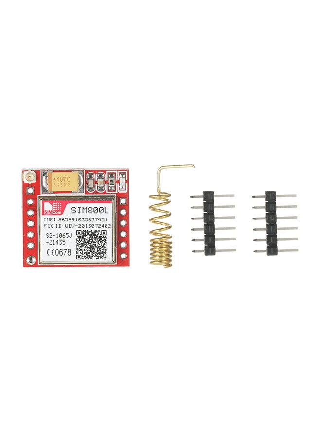 Generic - SIM800L GSM Module Core Board Quad-Band TTL Serial Port Multicolour 0.006kg - Image 1