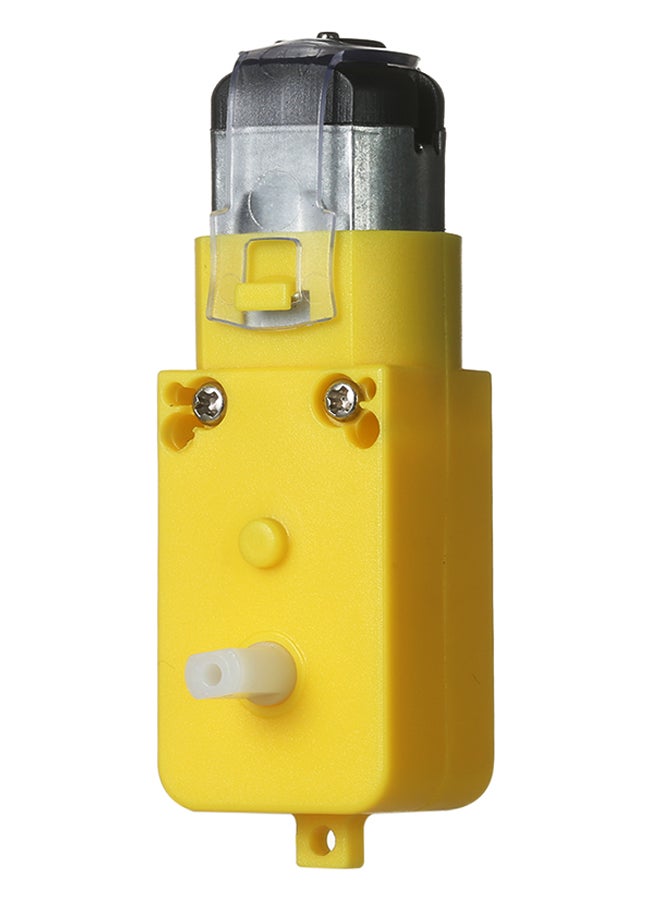 Generic - DC Gear Motor And Tire Wheel DIY Smart Car Set For Arduino Black/Yellow - Image 1