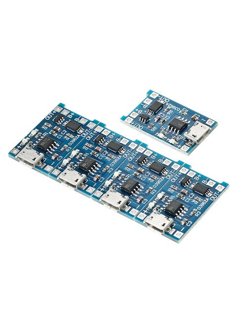 5-Piece Protection Circuit Board Charger Module Multicolour