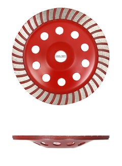 Generic Diamond Segment Disc Bowl Shape Grinding Wheel Red 7inch  - Image 2