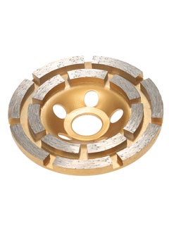 Generic Diamond 2 Row Segment Disc Bowl Shape Grinding Wheel Gold 4inch  - Image 2