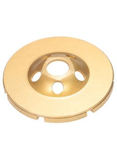 Generic Diamond 2 Row Segment Disc Bowl Shape Grinding Wheel Gold 4inch  - Image 3