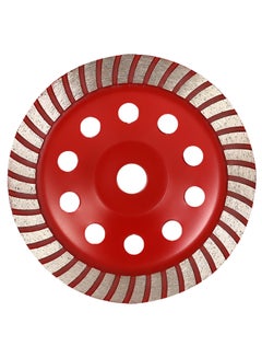Generic Diamond Segment Disc Bowl Shape Grinding Wheel Red 7inch  - Image 3