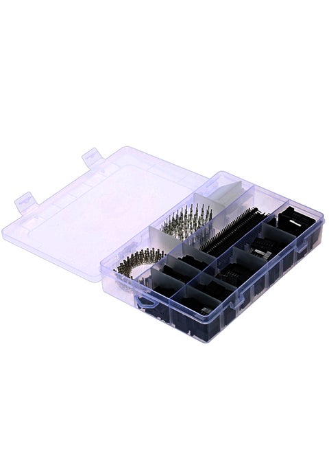1450-Piece 2.54 mm PCB Jumper Wire Pin Header Connector Set Multicolour