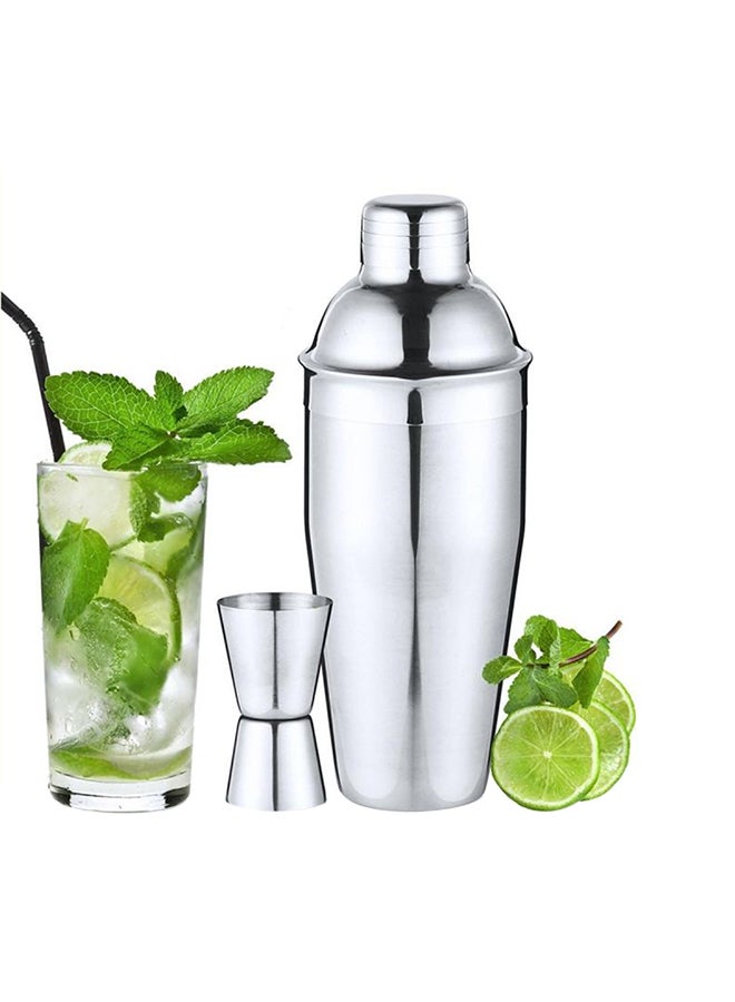 طقم كوب خلط العصائر من 9 قطع مع حامل فضي/بني 750ملليلتر  - Image 5