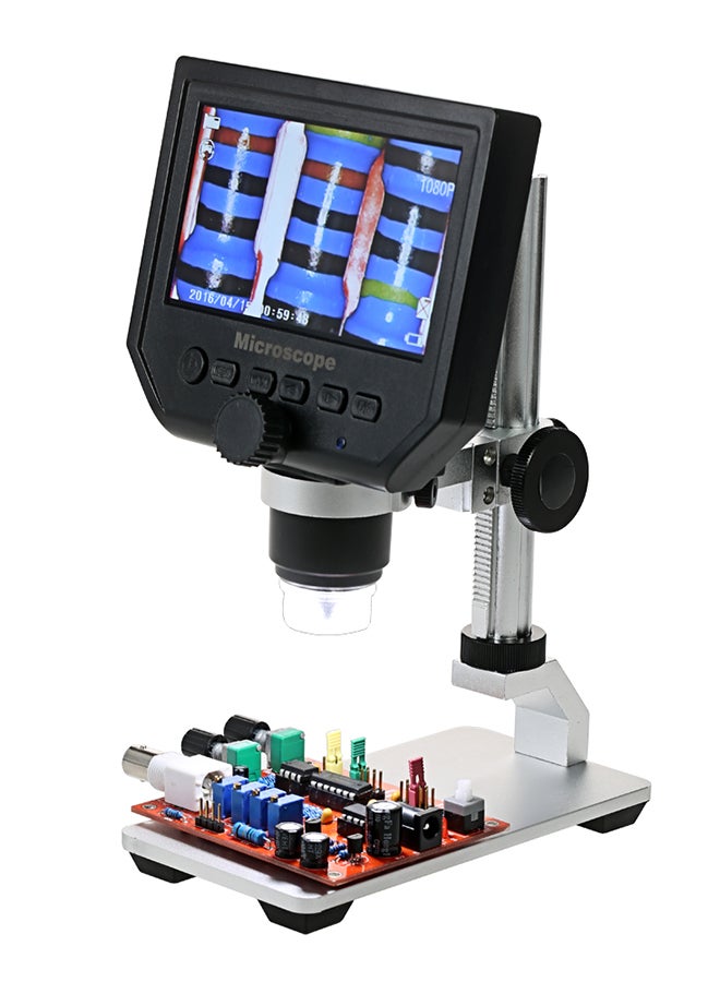 Portable LCD Display Electronic Digital Video LED Microscope Black  - Image 3