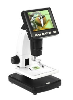 Portable Stand Alone Desktop LCD Digital Microscope Black