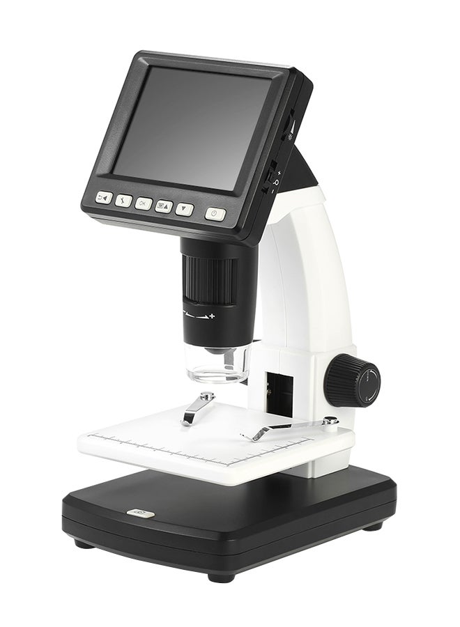 Portable Stand Alone Desktop LCD Digital Microscope Black  - Image 1