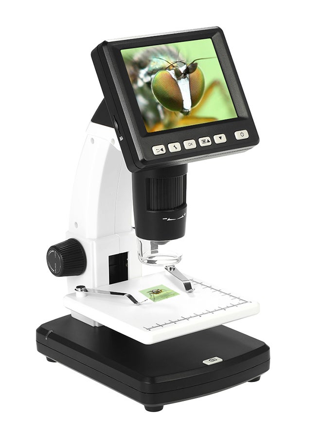 Portable Stand Alone Desktop LCD Digital Microscope Black  - Image 3