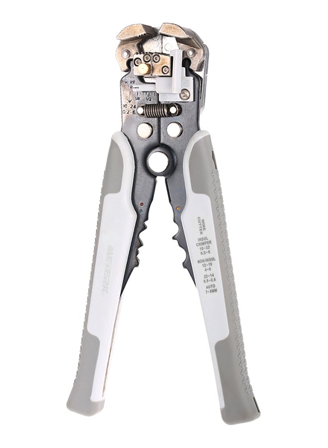 Generic Multifunctional Adjustable Cable Wire Stripper Crimping Tool Grey  - Image 1