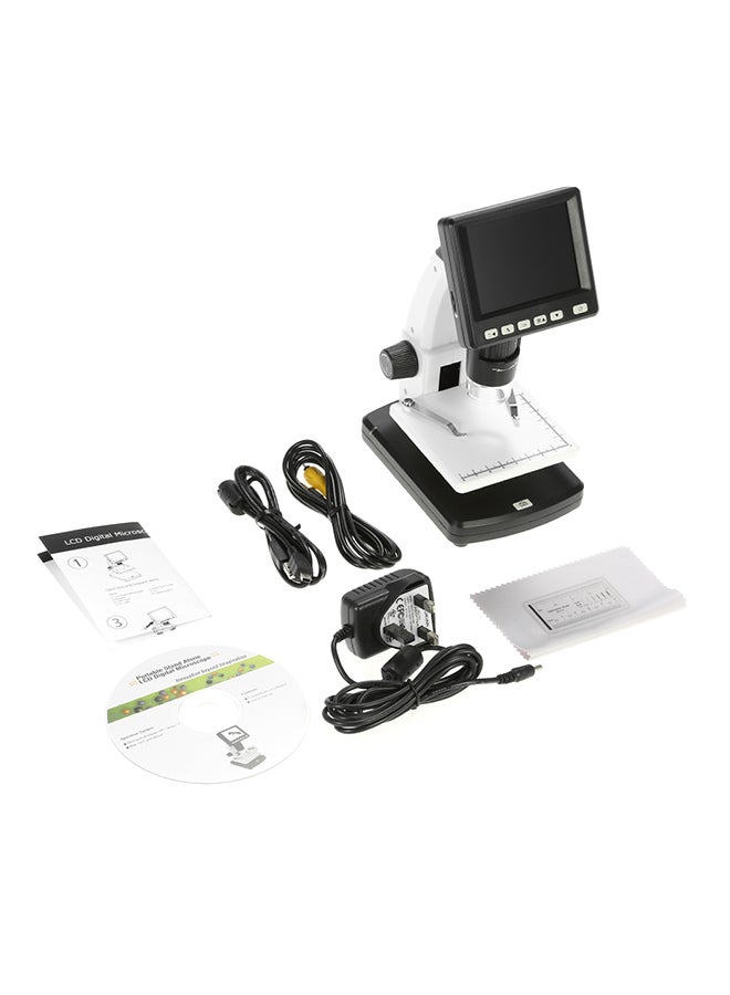 Portable Stand Alone Desktop LCD Digital Microscope Black  - Image 4