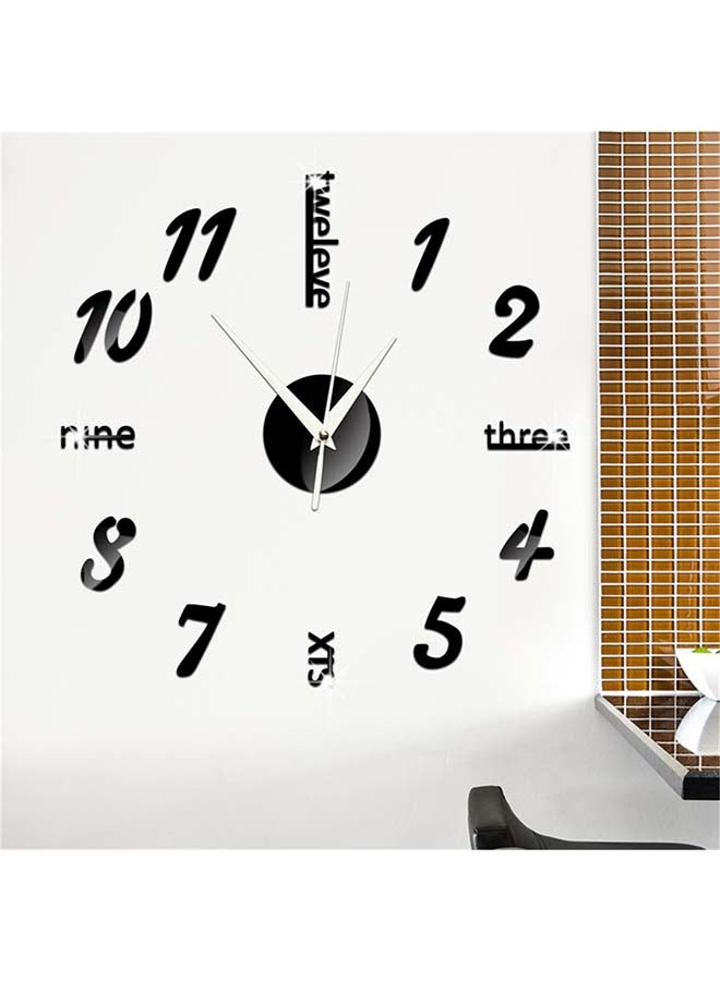 Sharpdo Decorative Clock Style Wall Sticker Grey/Black 60 x 45cm - Image 2