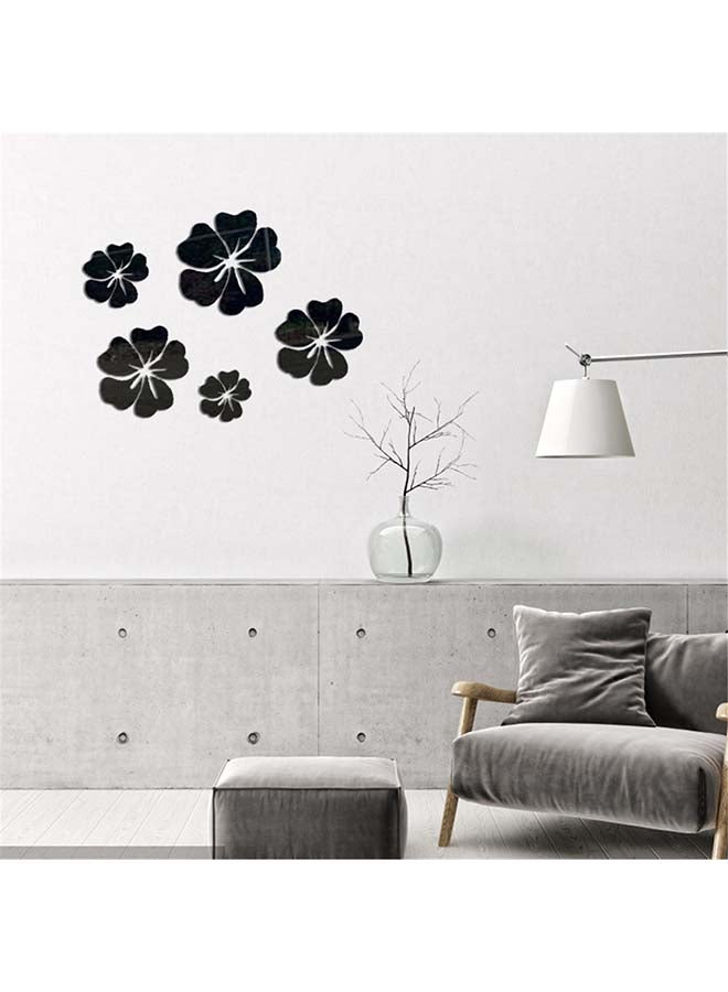 شاربدو ملصق جداري قابل للإزالة على شكل مرآة أسود Large 24, medium 21, small 15, minimum 15سم - Image 2