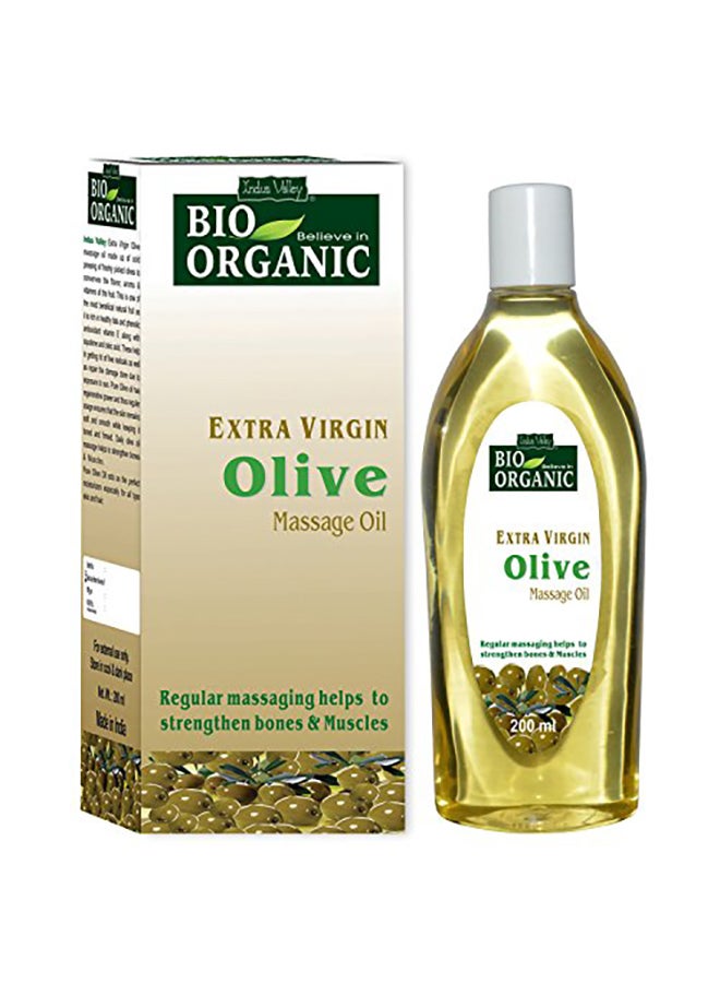 Indus Valley Bio Organic Extra Virgin Olive Massage Oil 200ml