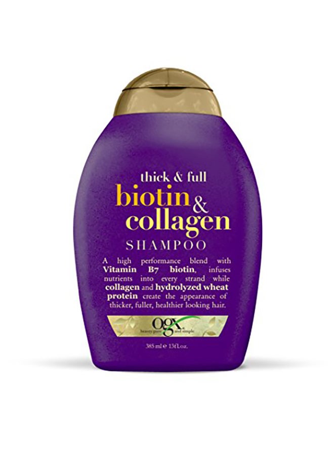 Organix Thick And Full Biotin And Collagen Shampoo 385ml 