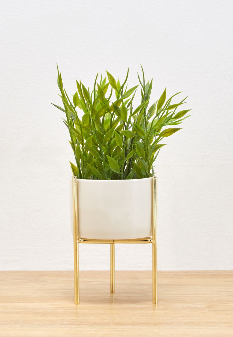 Noire Edit Decorative Mini Raised Planter White - Image 3