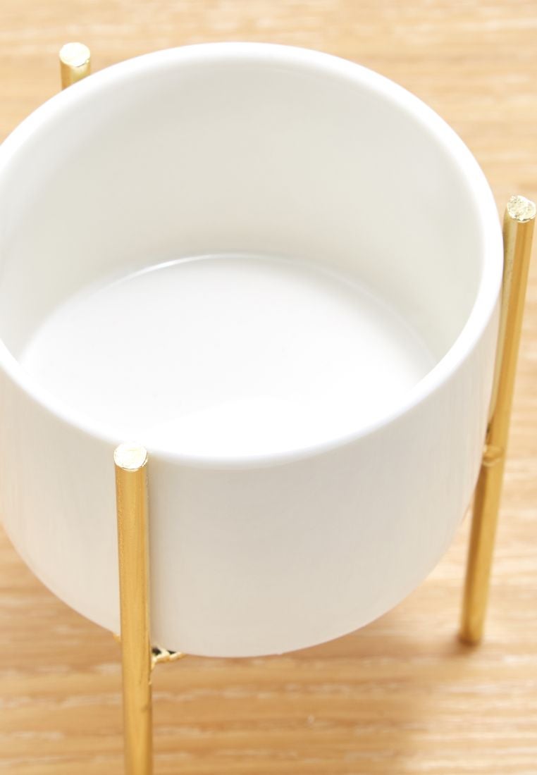 Noire Edit Decorative Mini Raised Planter White - Image 2