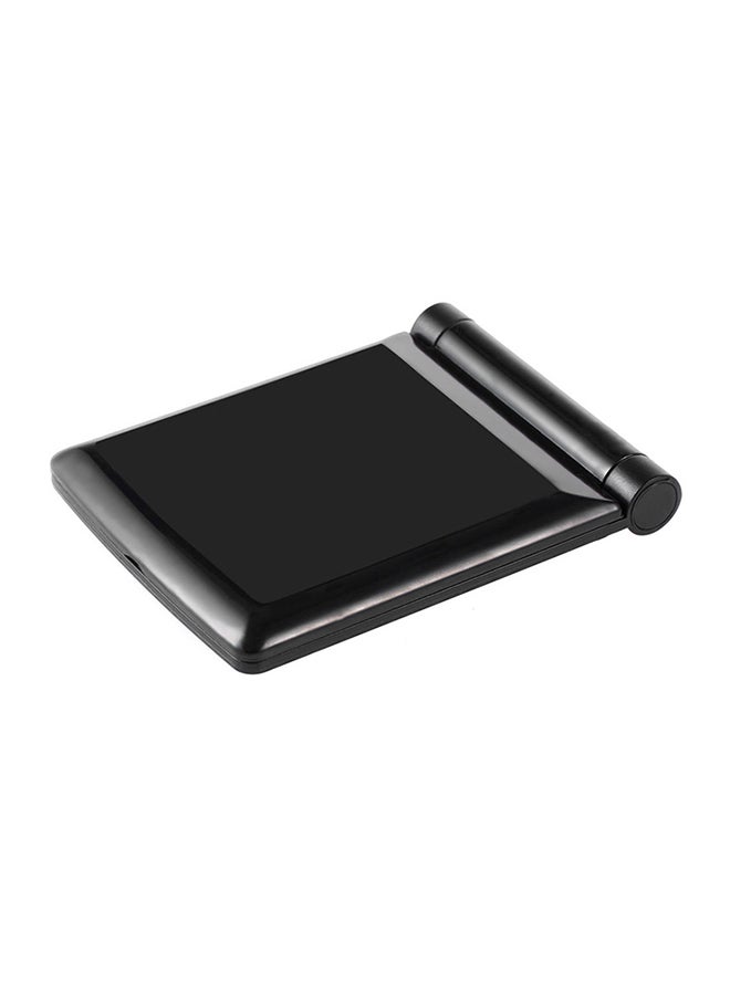 Portable Compact Pocket Mirror With 8 LED Lights Black