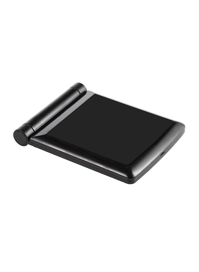 Portable Compact Pocket Mirror With 8 LED Lights Black