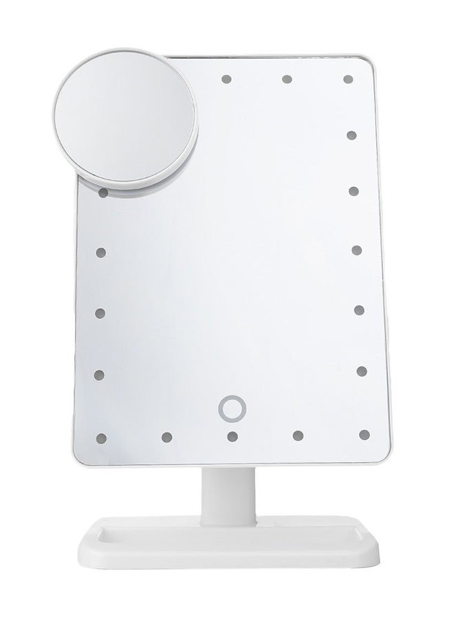20 LED Lamp Luminous Makeup Mirror White - Image 1