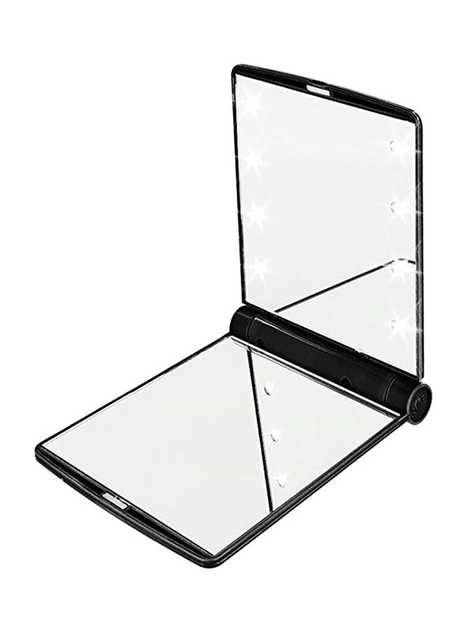 8 LED Lights Makeup Mirror Black - Image 1