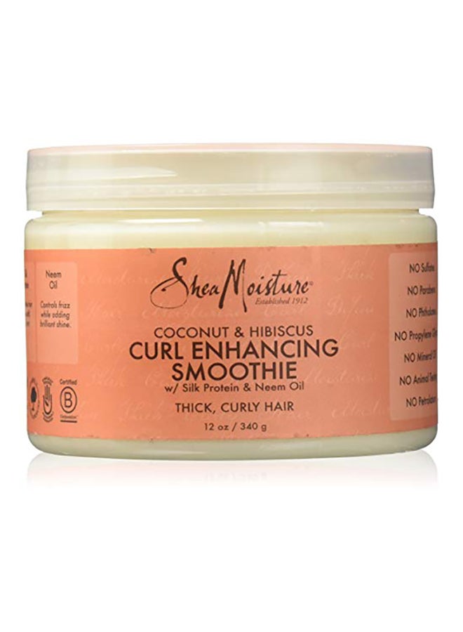 Fetish - Shea Moisture Coconut Hibiscus Curl Enhancing Smoothie Silk Protein & Neem Oil 340grams - Image 1