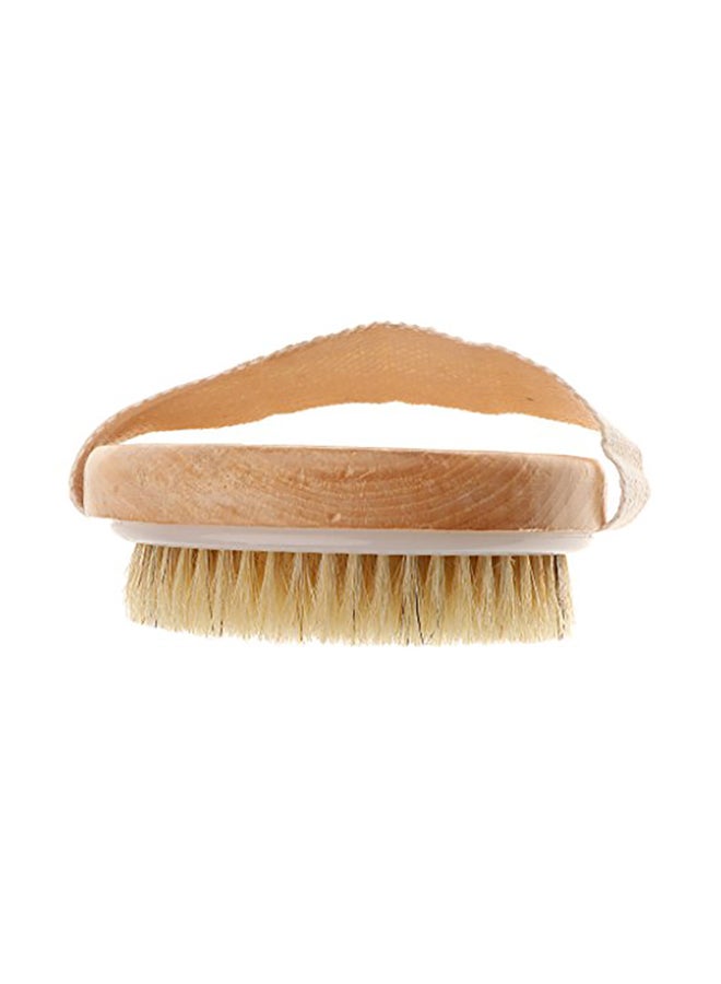 Generic Wooden Round Spa Bath Wooden Brush 