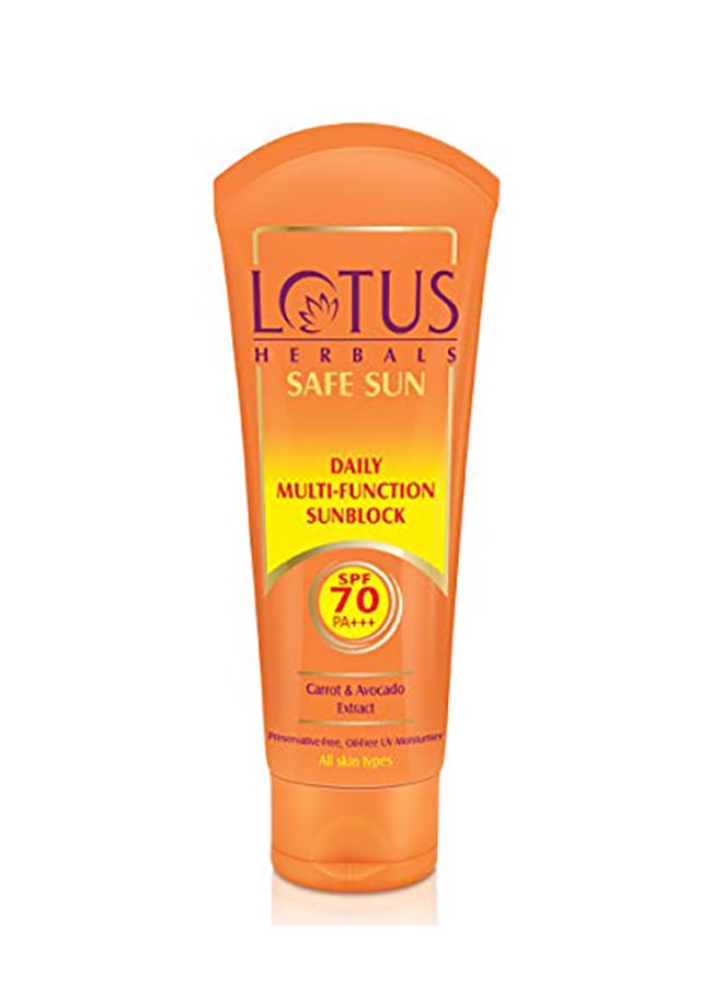 Lotus - Herbals Safe Sun Daily Multi Function Sunblock Spf-70 60grams - Image 1