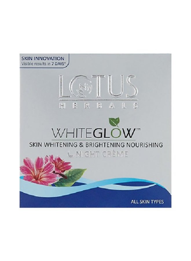 Lotus Herbals White Glow Skin Whitening And Brightening Nourishing Night Creme 60grams 