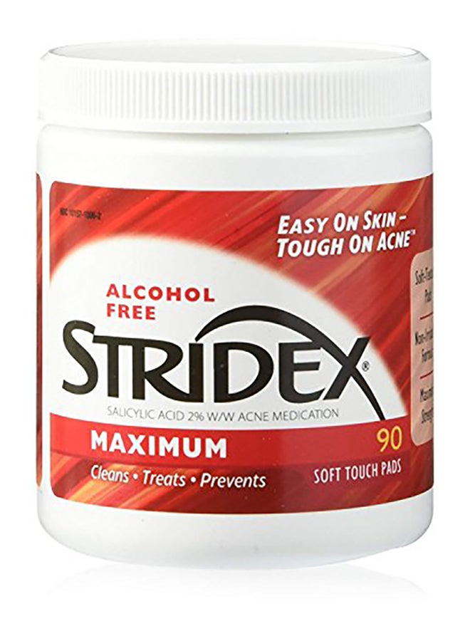 Stridex Stri-Dex Daily Care Acne Pads Maximum Strength .inch