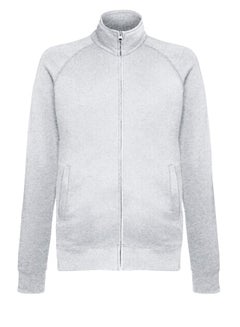 FRUIT OF THE LOOM Lightweight Sweat Jacket Heather Grey  - Image 1