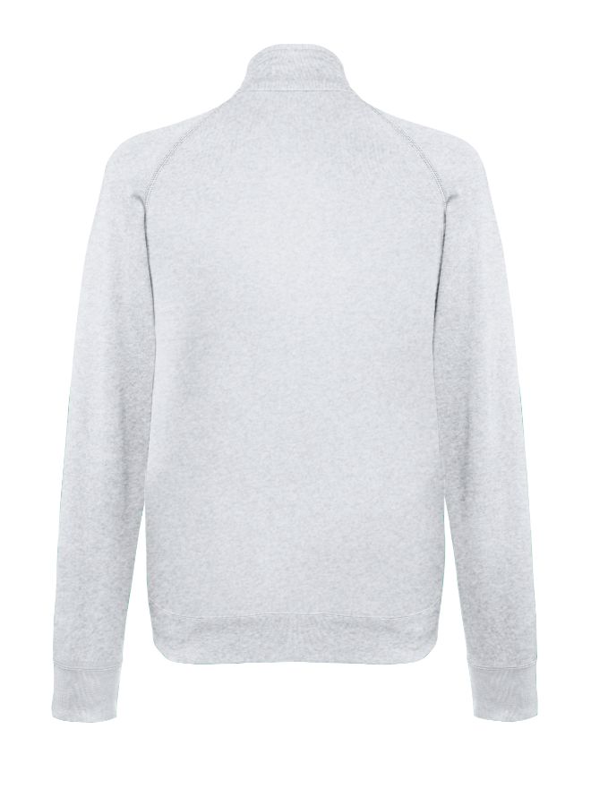 FRUIT OF THE LOOM Lightweight Sweat Jacket Heather Grey  - Image 2