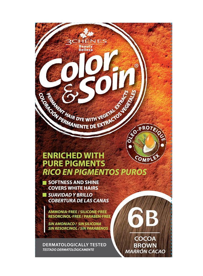 color&soin 6B Hair Colour Cocoa Brown 135ml 