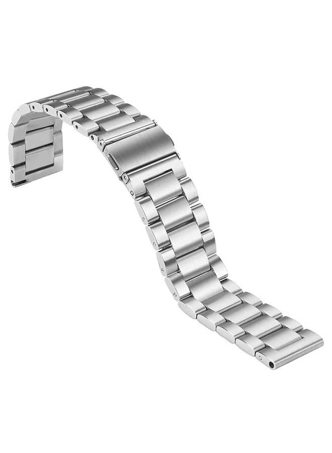 SOWUGI Replacement Band For Samsung Galaxy Watch 46mm Silver - Image 1