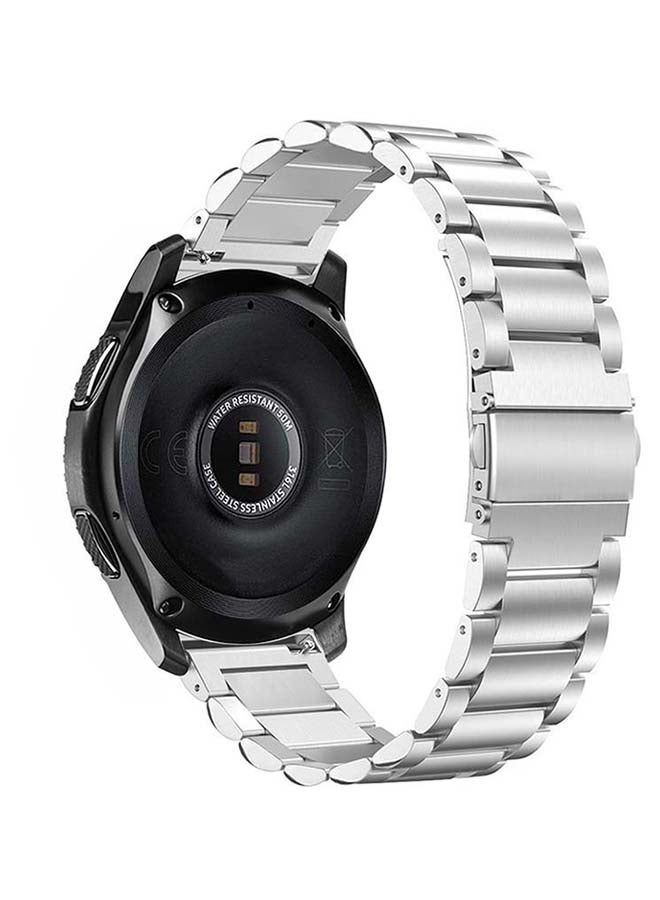 SOWUGI Replacement Band For Samsung Galaxy Watch 46mm Silver - Image 2
