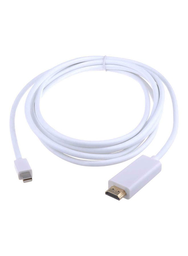 محول منفذ شاشة عرض صغير إلى منفذ HDMI لأجهزة ماك بوك برو أبيض