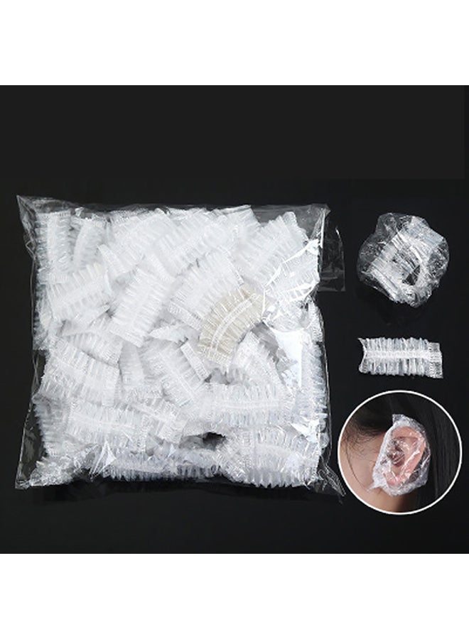 Sharpdo 100-Piece Disposable Earmuffs Clear 10x10cm - Image 3
