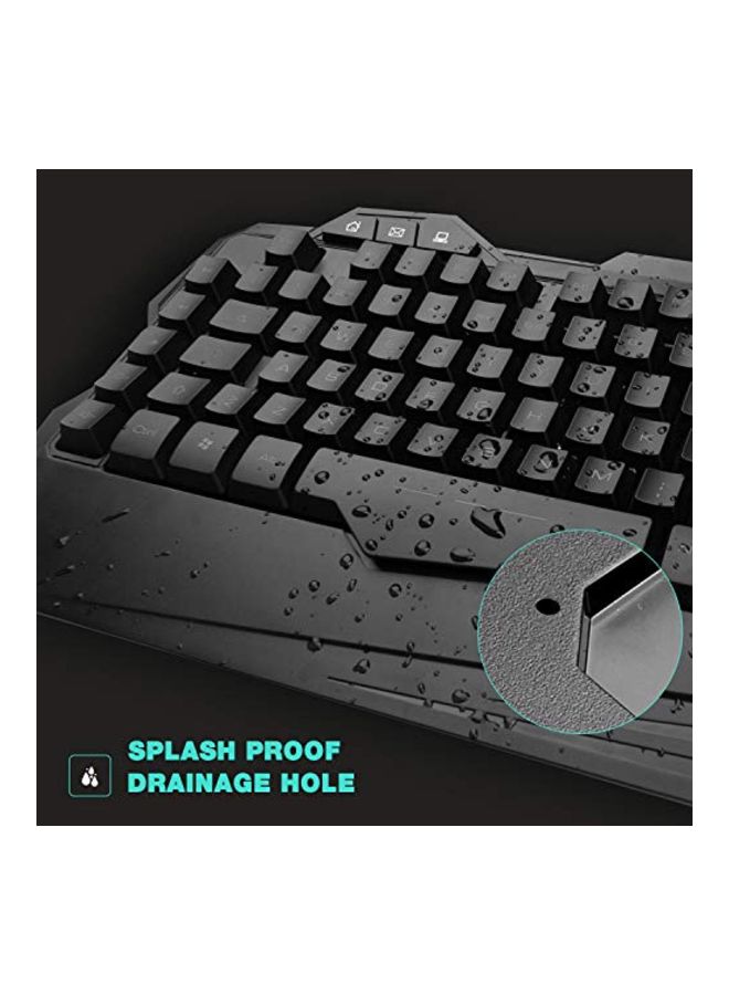 havit - HV-KB 558 Wired Gaming Keyboard And Mouse Set Black - Image 1