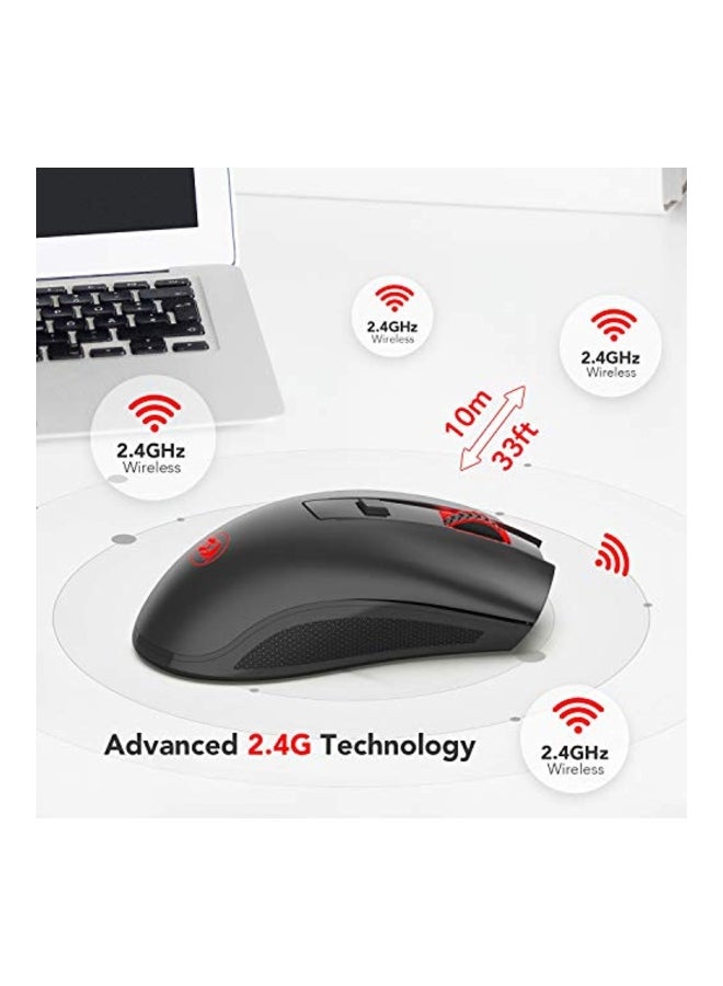 REDRAGON M652 Wireless Optical Mouse With Backlit Black  - Image 4