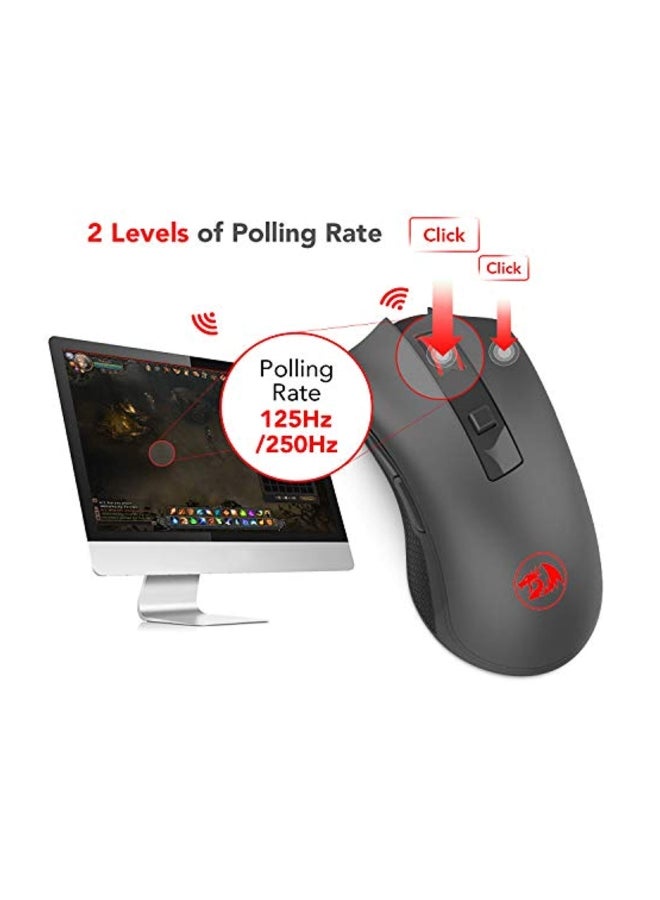REDRAGON - M652 Wireless Optical Mouse With Backlit Black - Image 1