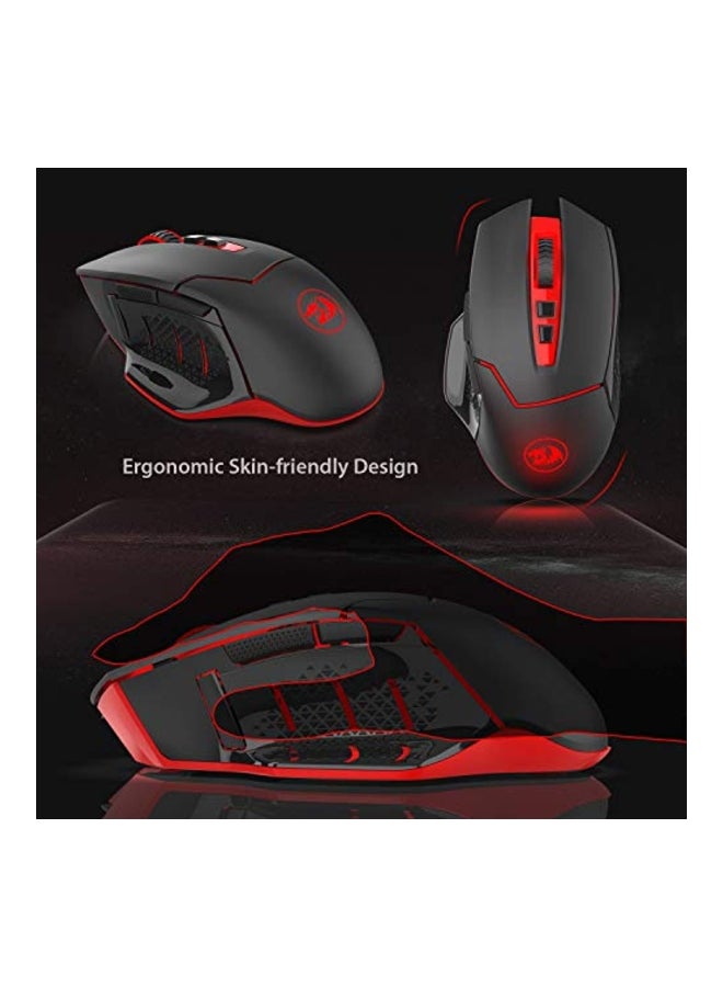 REDRAGON - Redragon M690-1 Wireless Gaming Mouse with DPI Shifting, 2 Side Buttons, 2400 DPI, Ergonomic Design, 8 Buttons-Black - Image 1