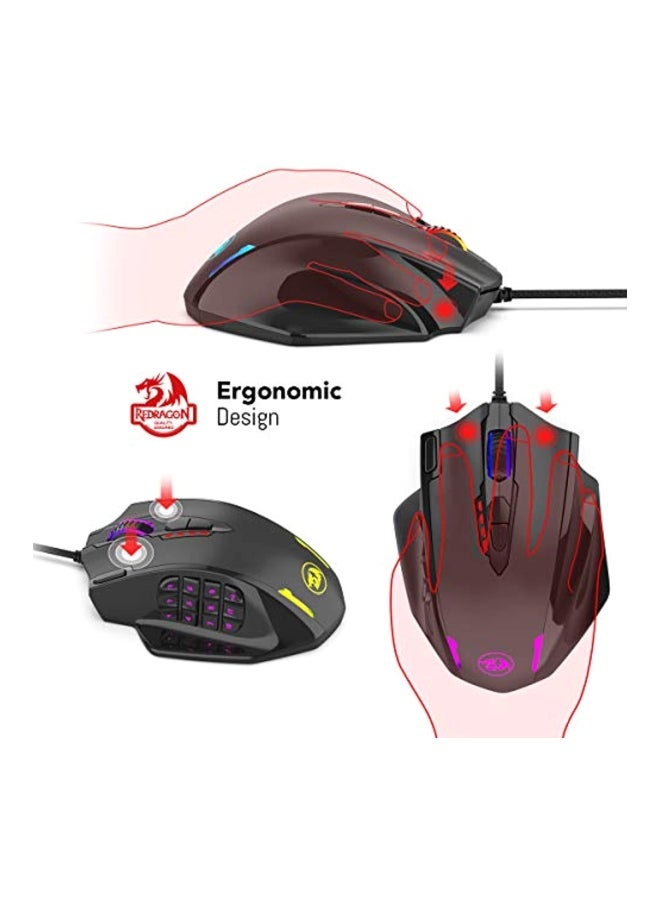 M908 Impact Gaming Mouse With Backlit Black