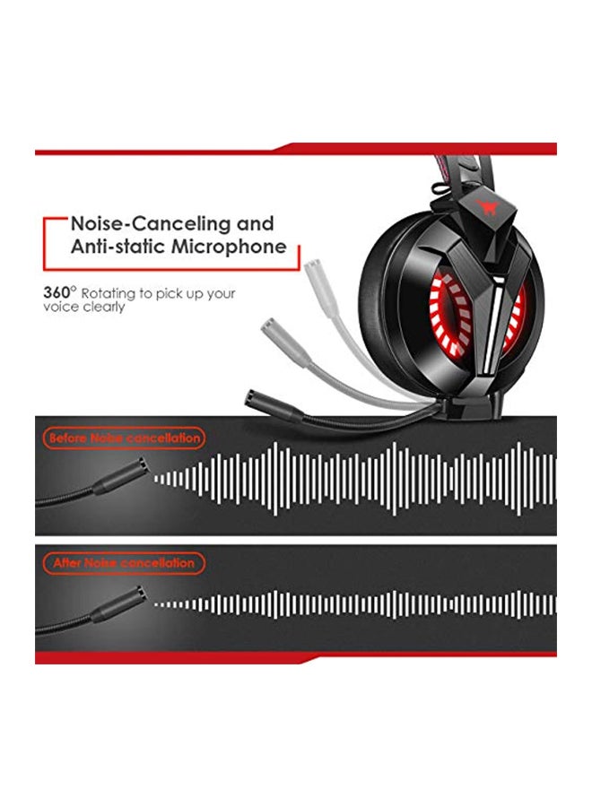 onikuma - Over-Ear Wired Gaming Headset With Microphone For PS4/PS5/XOne/XSeries/NSwitch/PC - Image 1