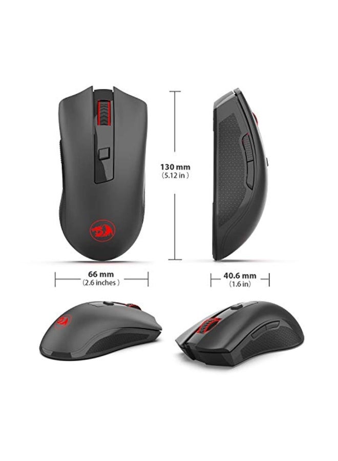 REDRAGON M652 Wireless Optical Mouse With Backlit Black  - Image 2