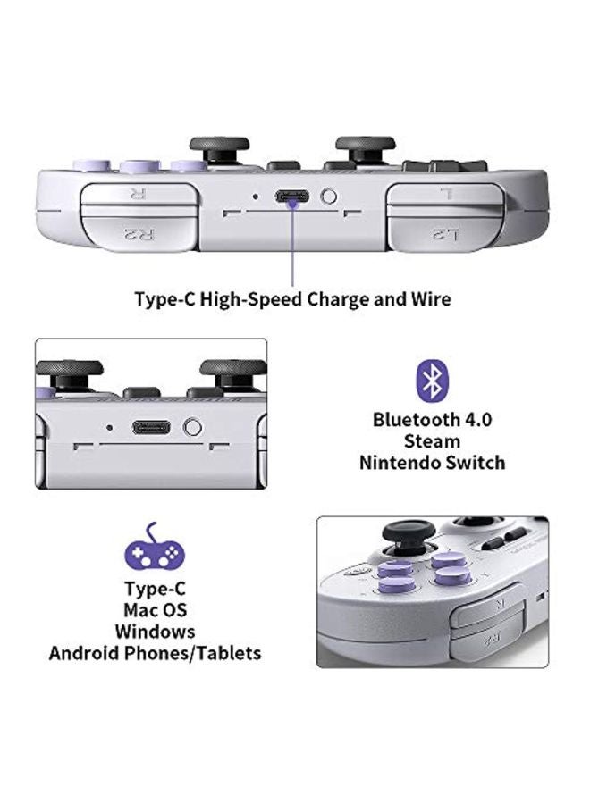 RunSnail 8Bitdo SN30 Pro Wireless Bluetooth Controller - Image 3