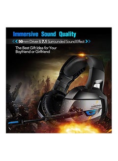 onikuma K5 Wired Over-Ear Gaming Headphones With Mic For PS4/PS5/XOne/XSeries/NSwitch/PC  - Image 2